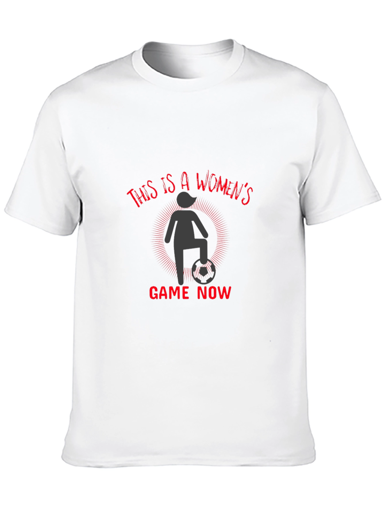 Womens Soccer Tee - Game On!