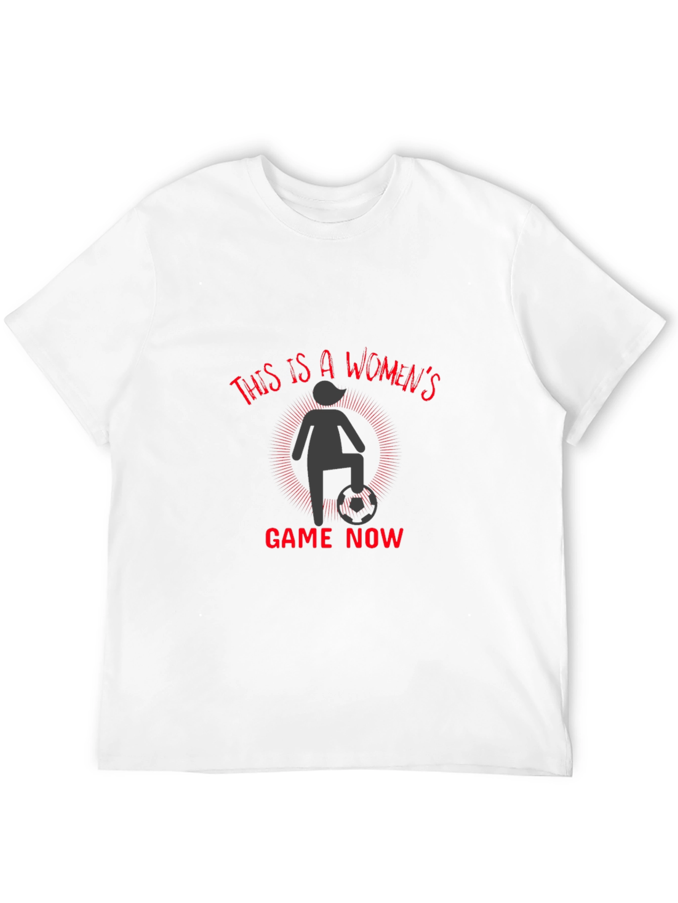 Womens Soccer Tee - Game On!