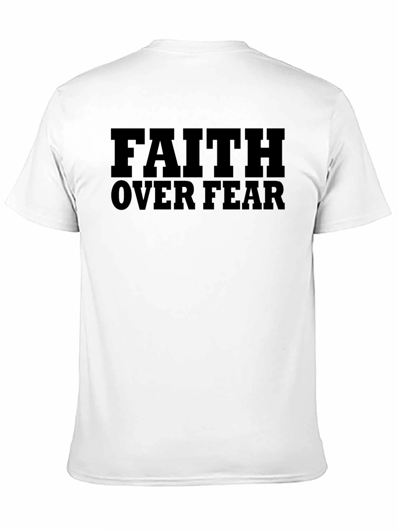 Faith Over Fear Graphic T-Shirt - Religious Apparel