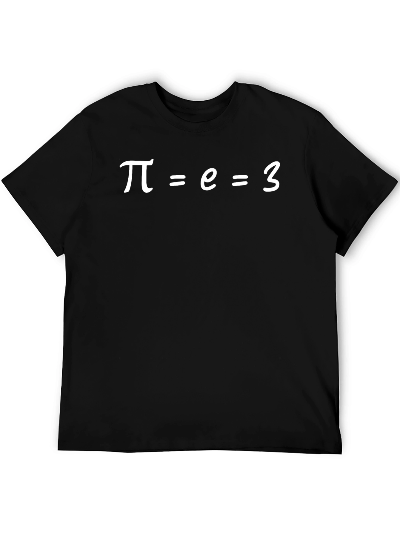 Humorous Pi Equals E Equals 3 Graphic Tee