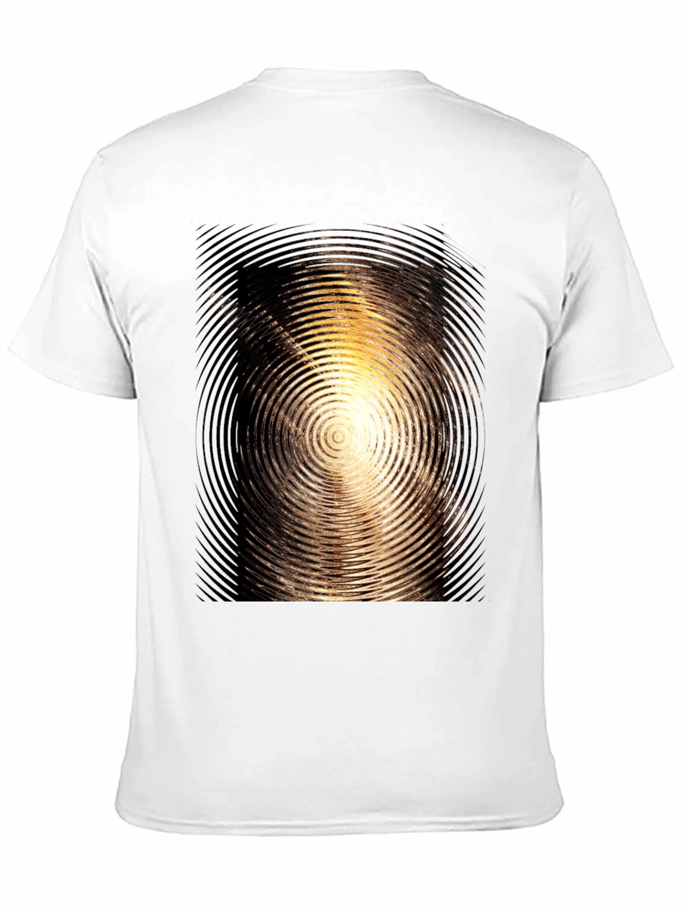Swirl Graphic Mens Black T-Shirt