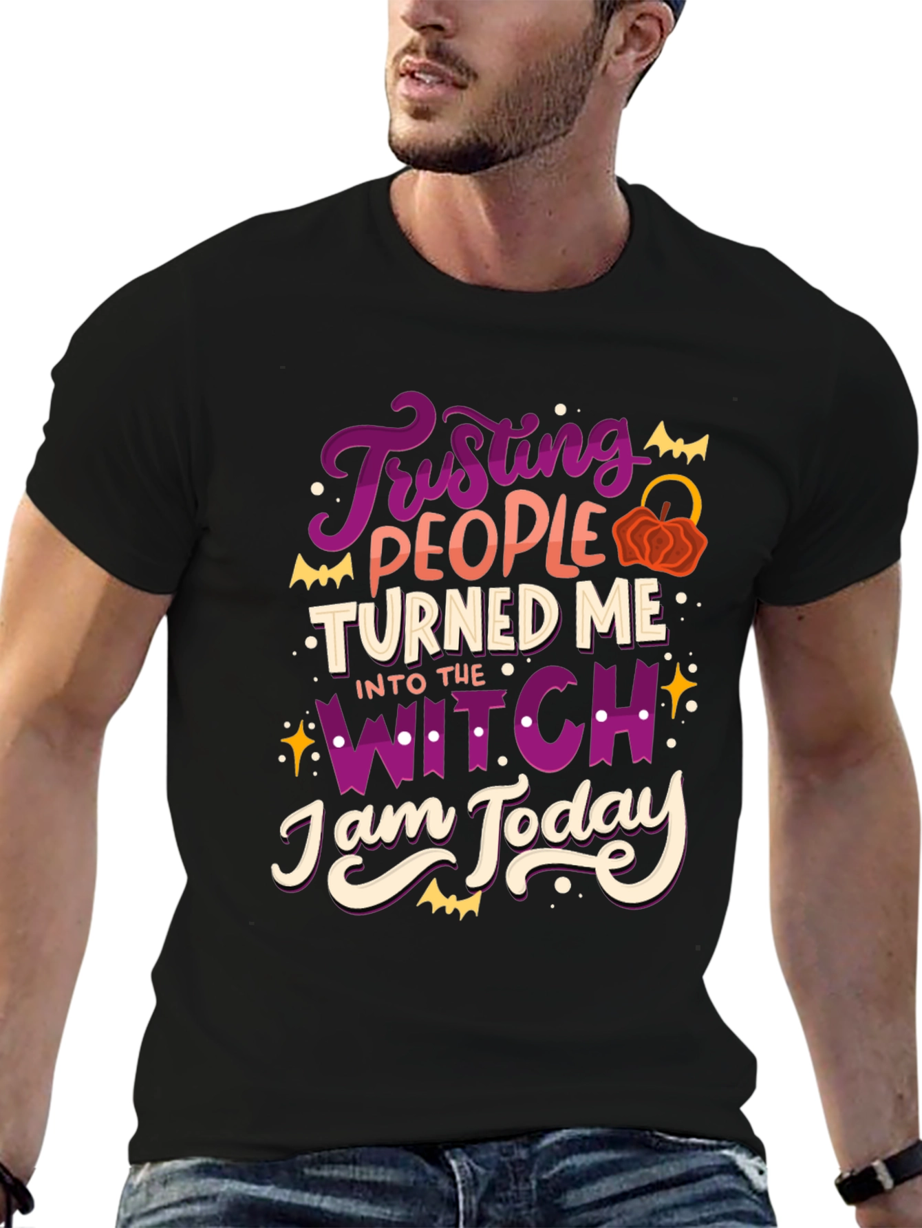 Trusting People Witch T-Shirt Halloween