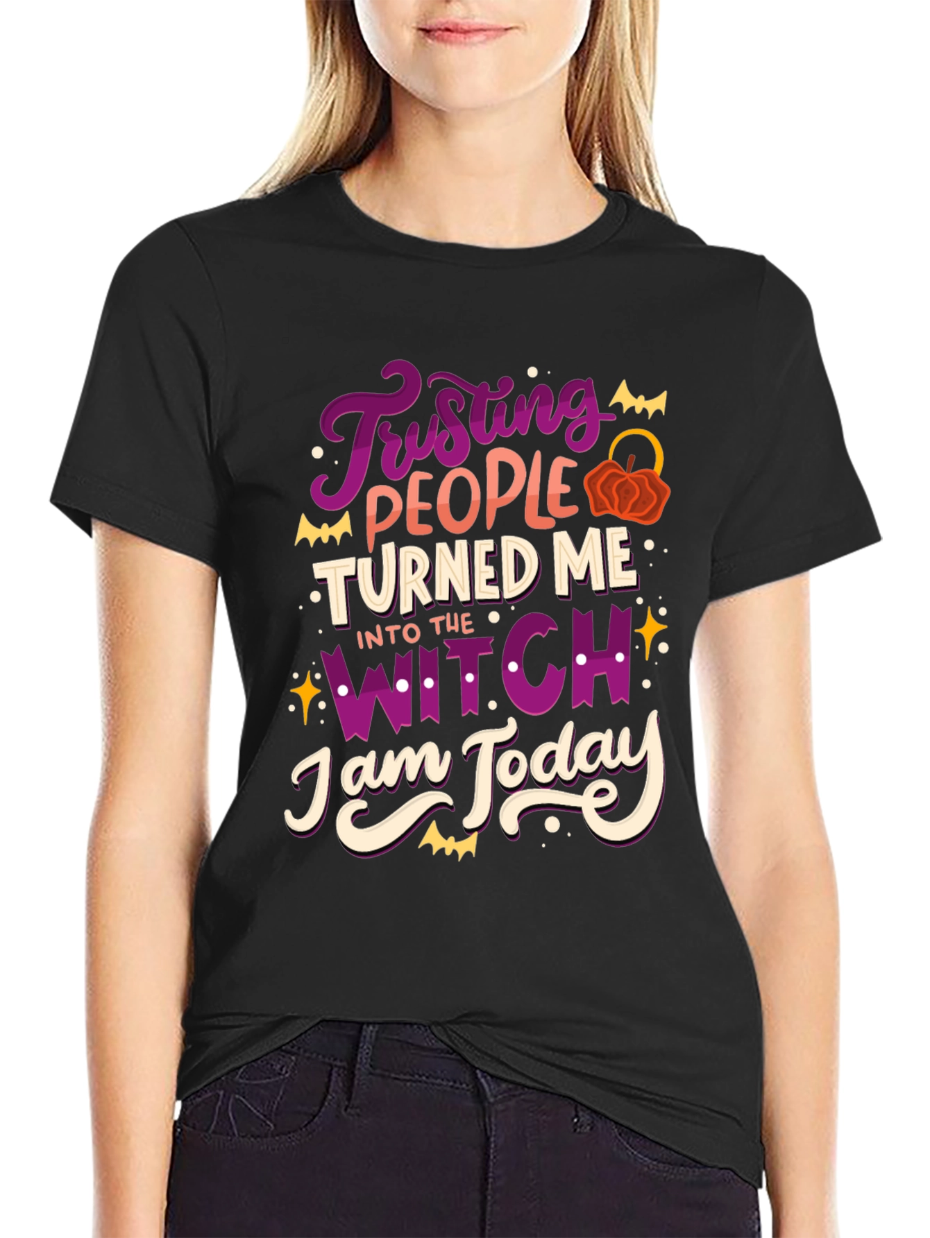 Trusting People Witch T-Shirt Halloween