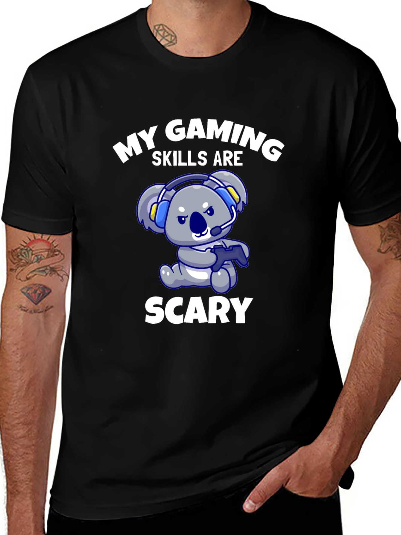 Gaming Skills Scary Koala T-Shirt