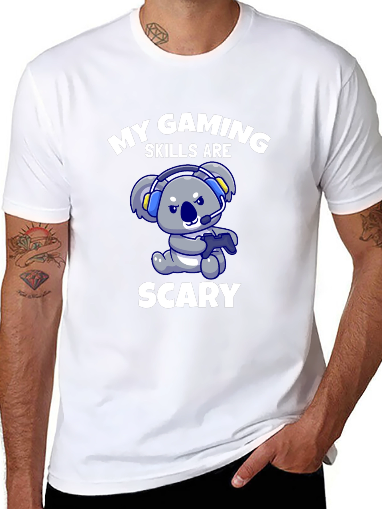 Gaming Skills Scary Koala T-Shirt