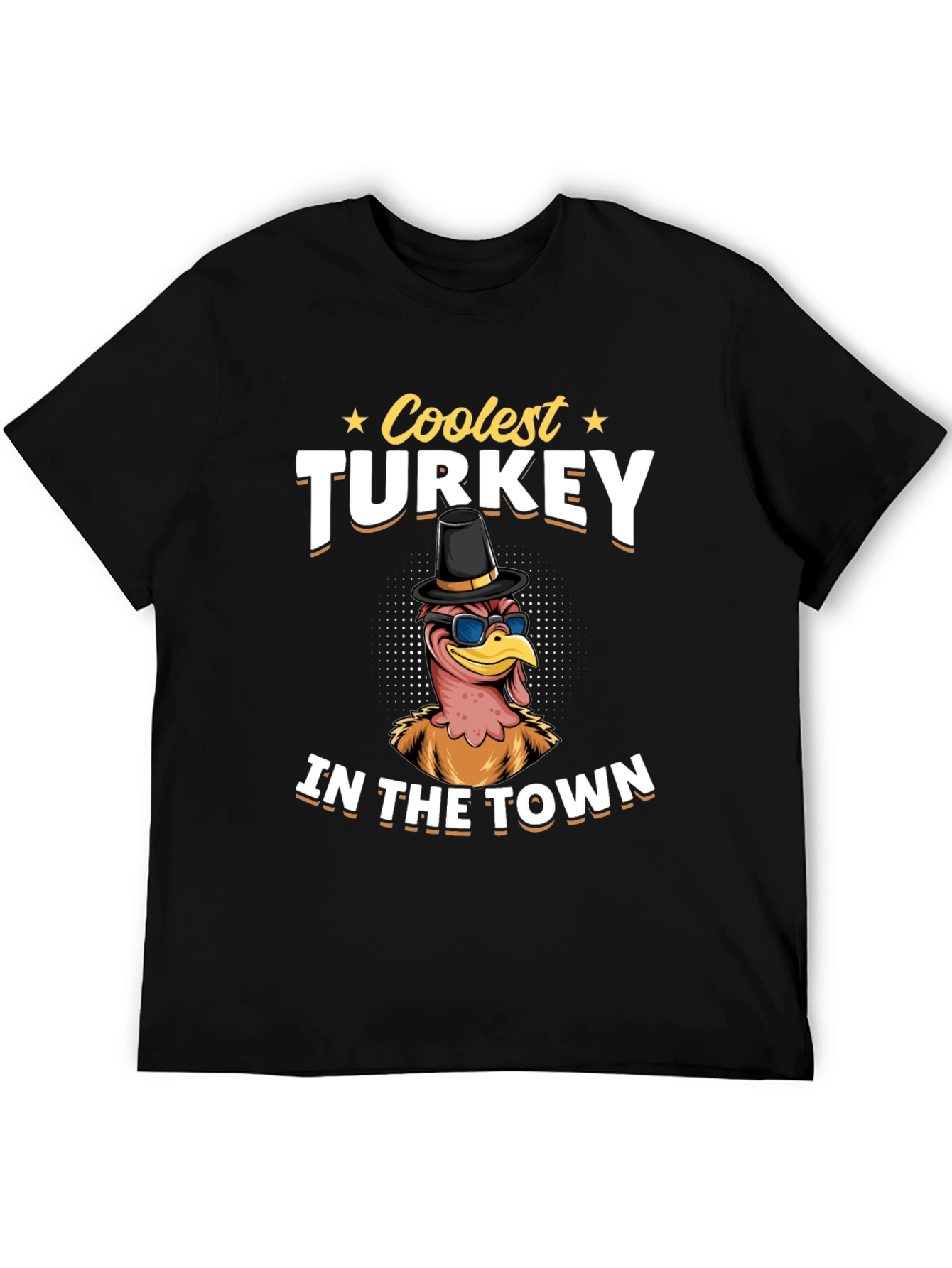 Coolest Turkey in Town Graphic T-Shirt