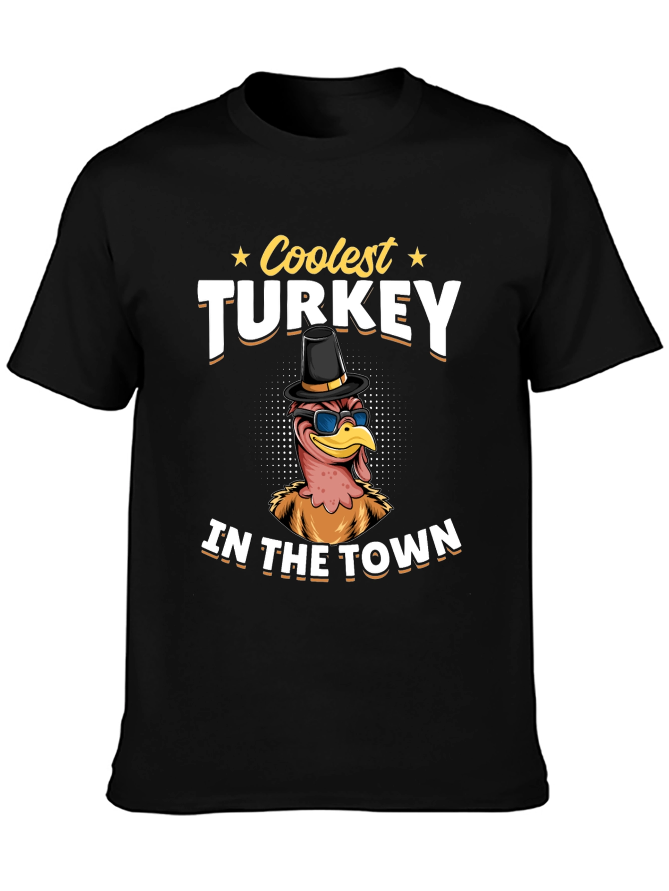 Coolest Turkey in Town Graphic T-Shirt