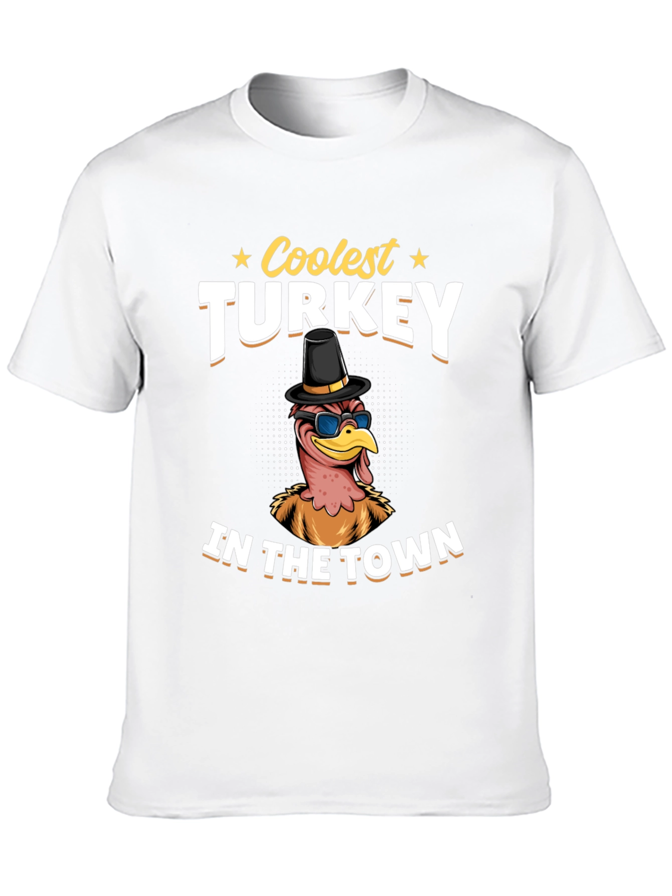 Coolest Turkey in Town Graphic T-Shirt