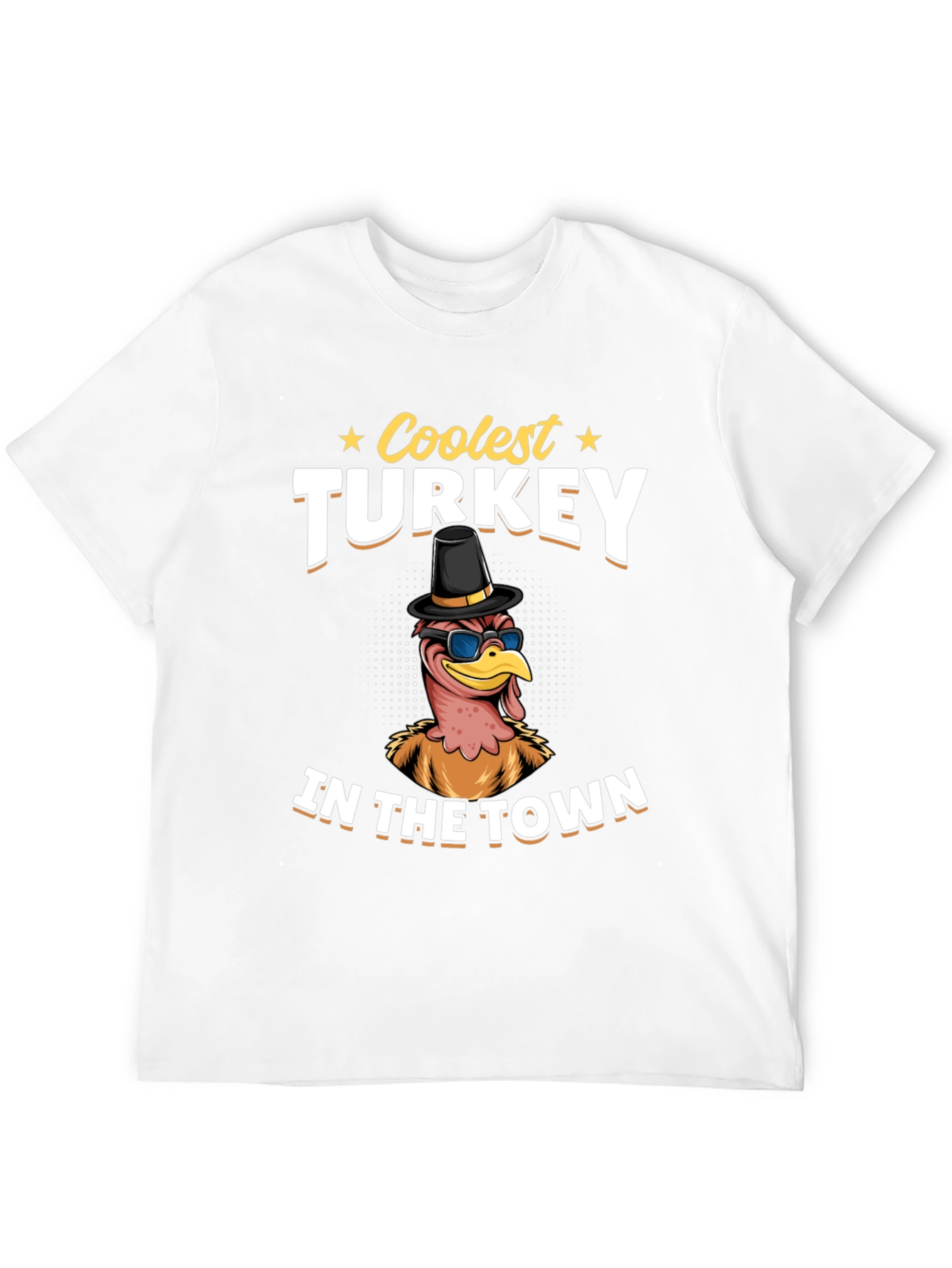 Coolest Turkey in Town Graphic T-Shirt
