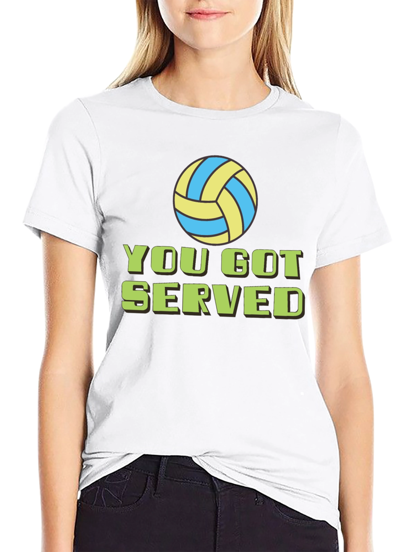 You Got Served Volleyball Graphic Tee