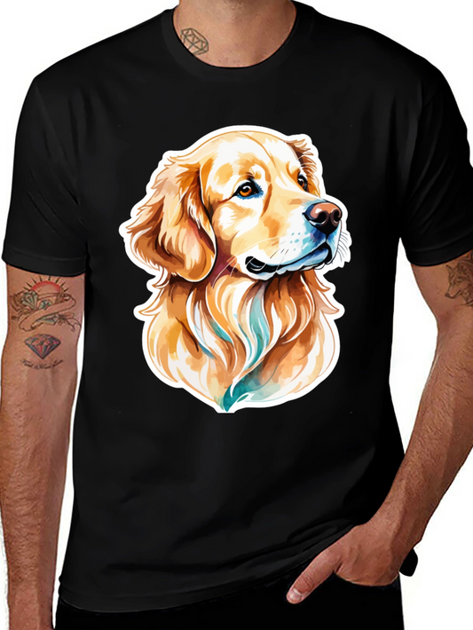 Golden Retriever Watercolor Graphic Tee