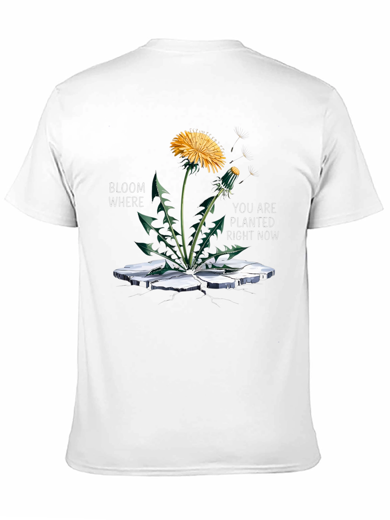 Bloom Where Planted Black Graphic Tee