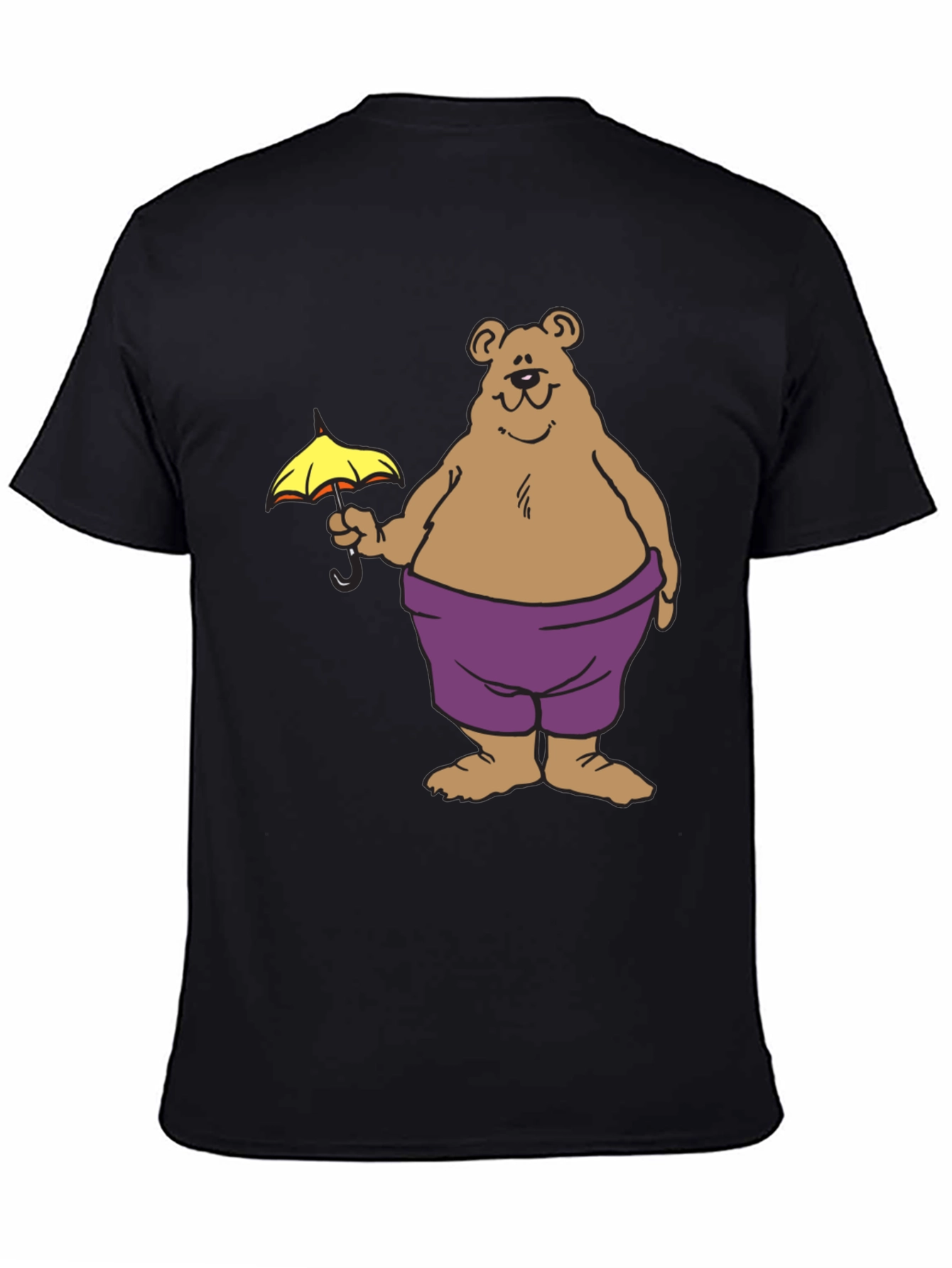 Bear with Umbrella Graphic T-Shirt