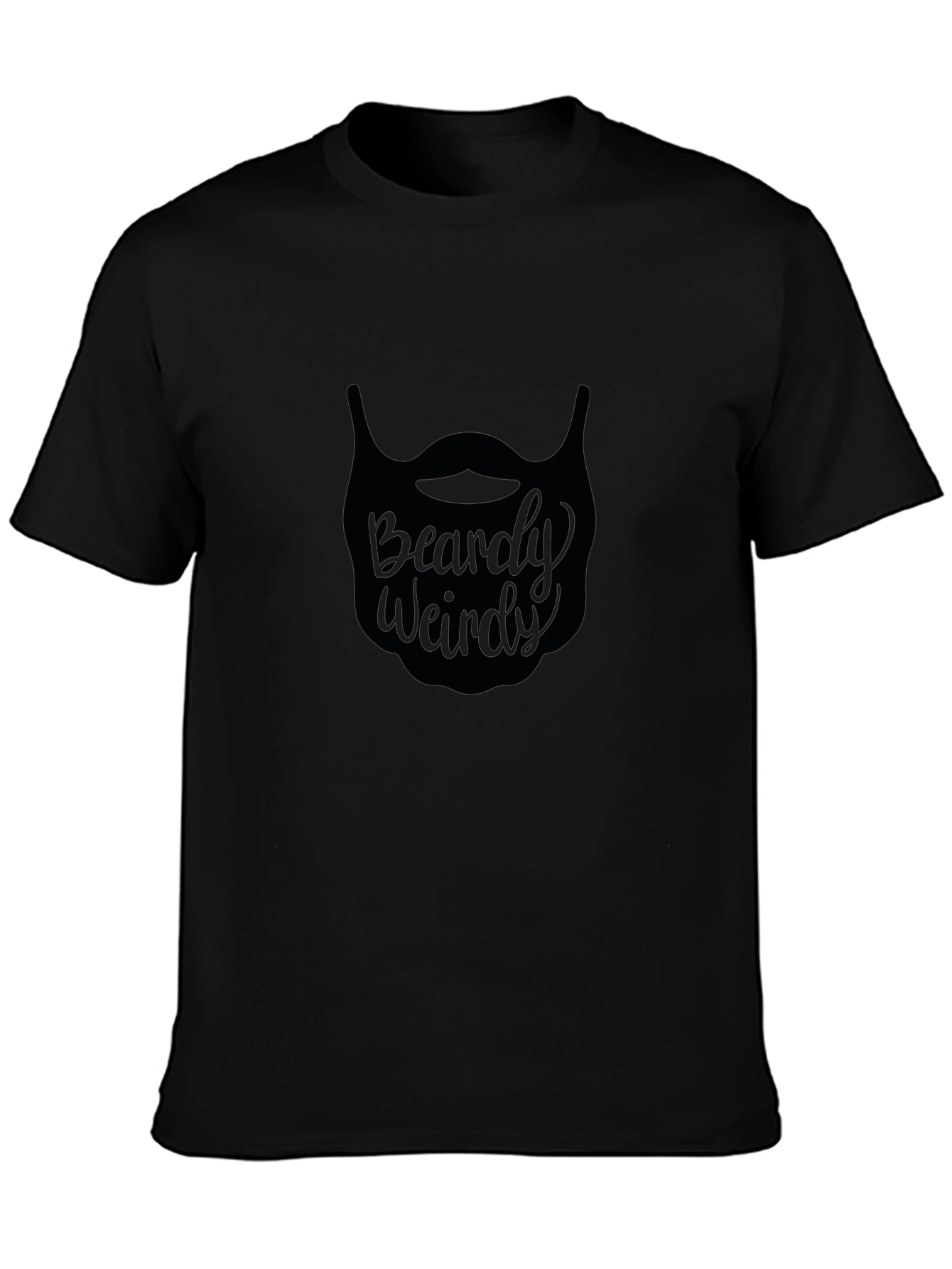 Beardy Weirdy Black Graphic Tee - Mens