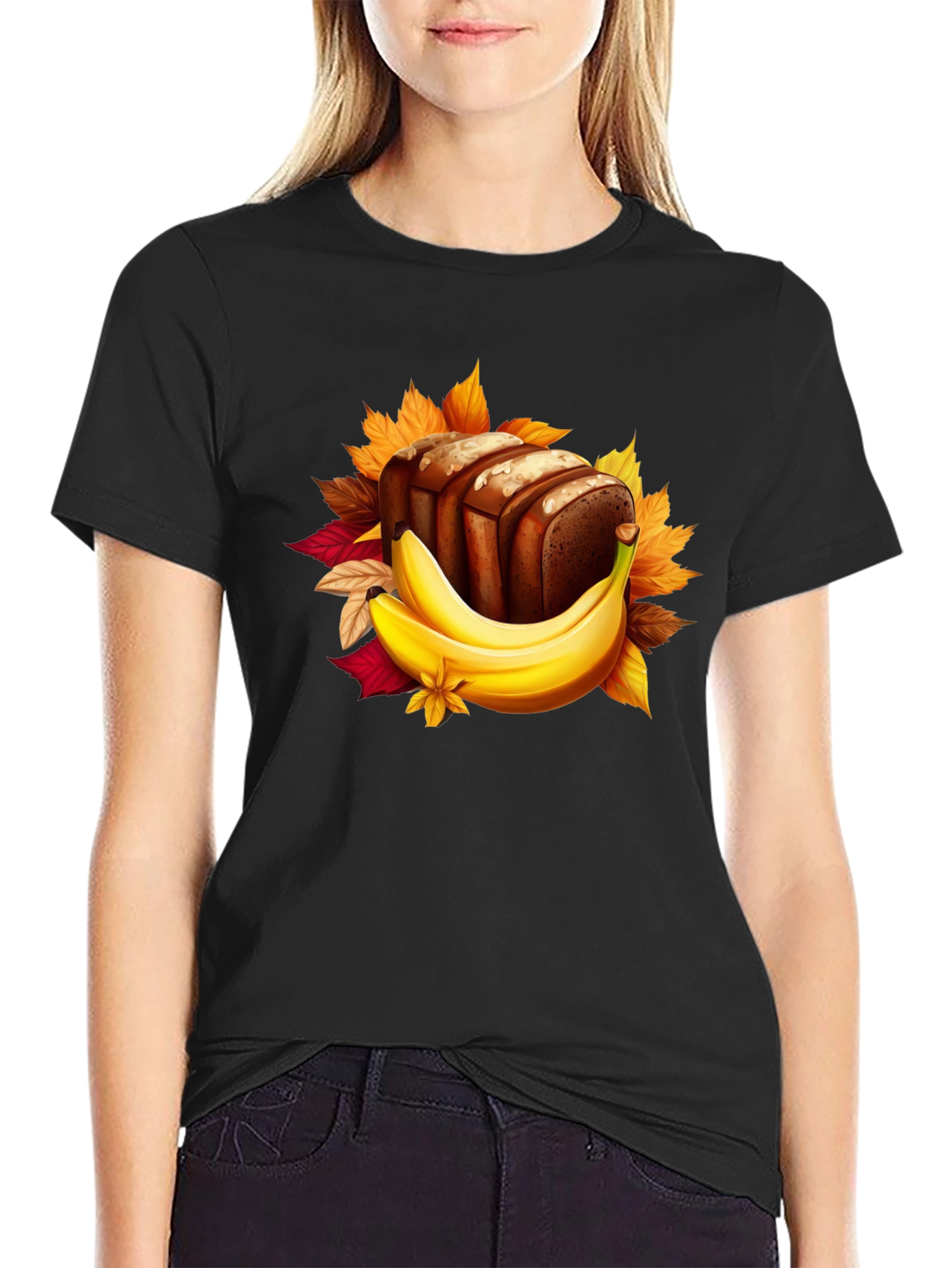 Banana Bread Graphic Tee - Foodie T-Shirt
