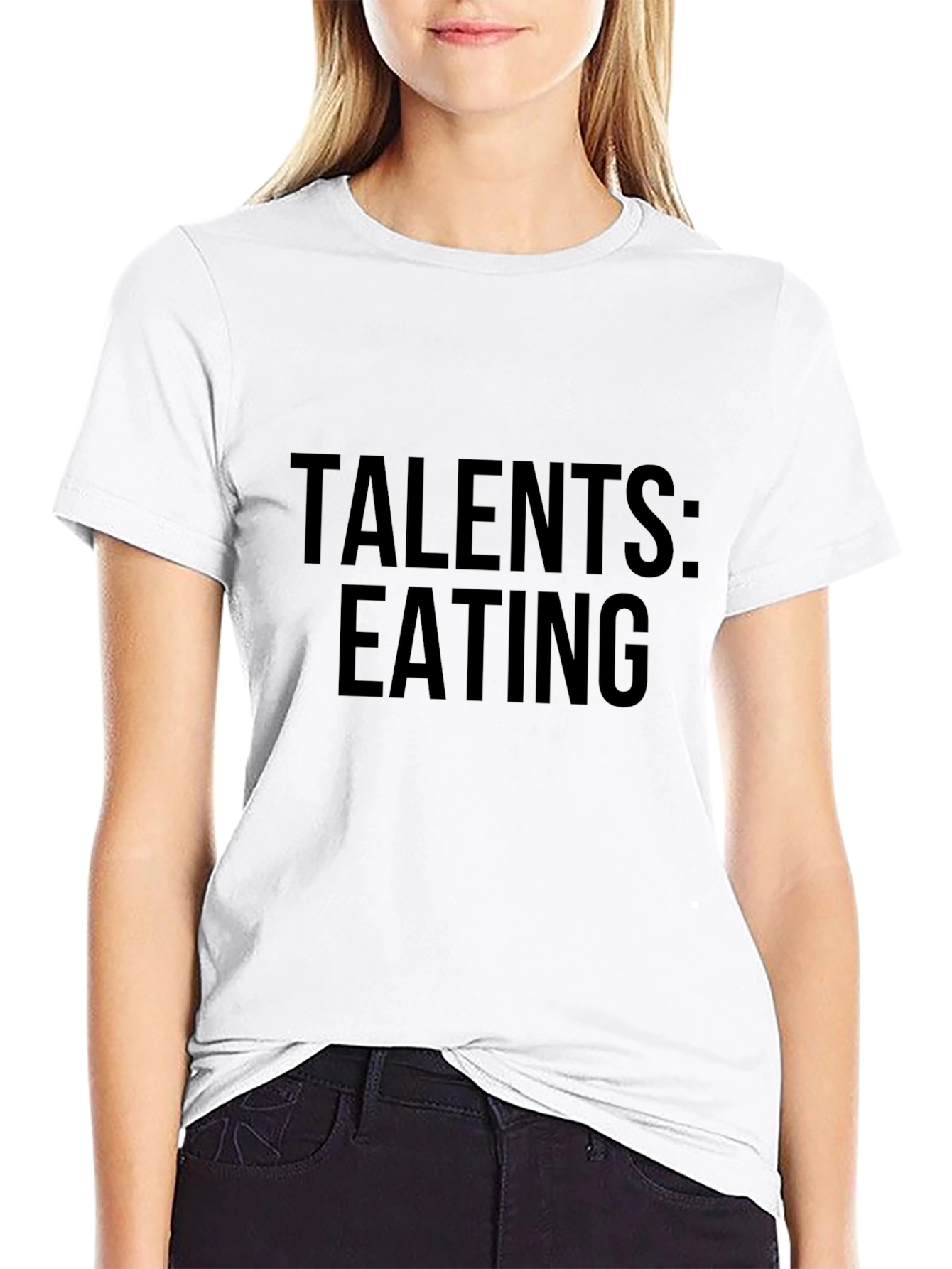 Talents Eating Black T-Shirt - Funny Foodie Tee