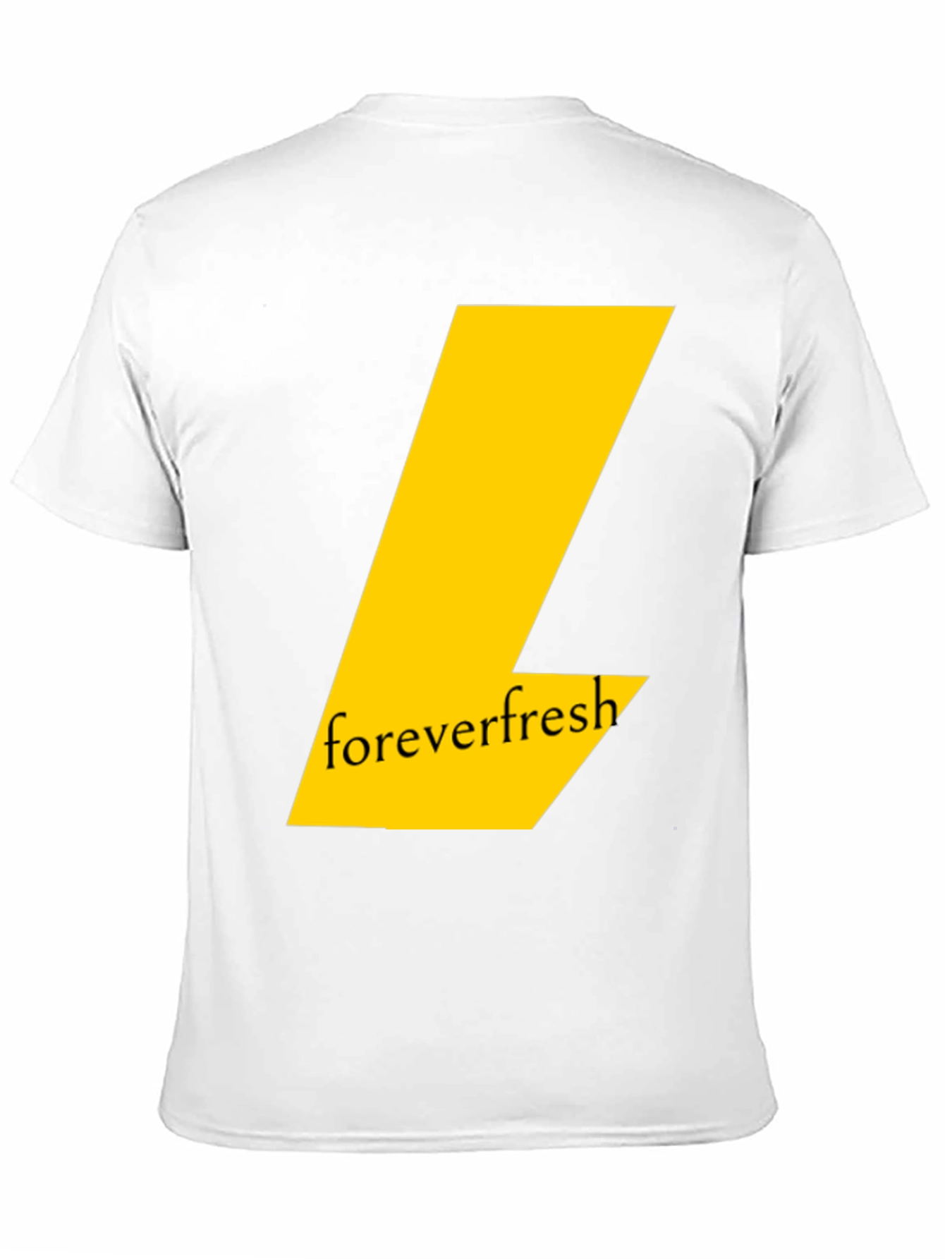 Forever Fresh Black T-Shirt: Modern Graphic Tee