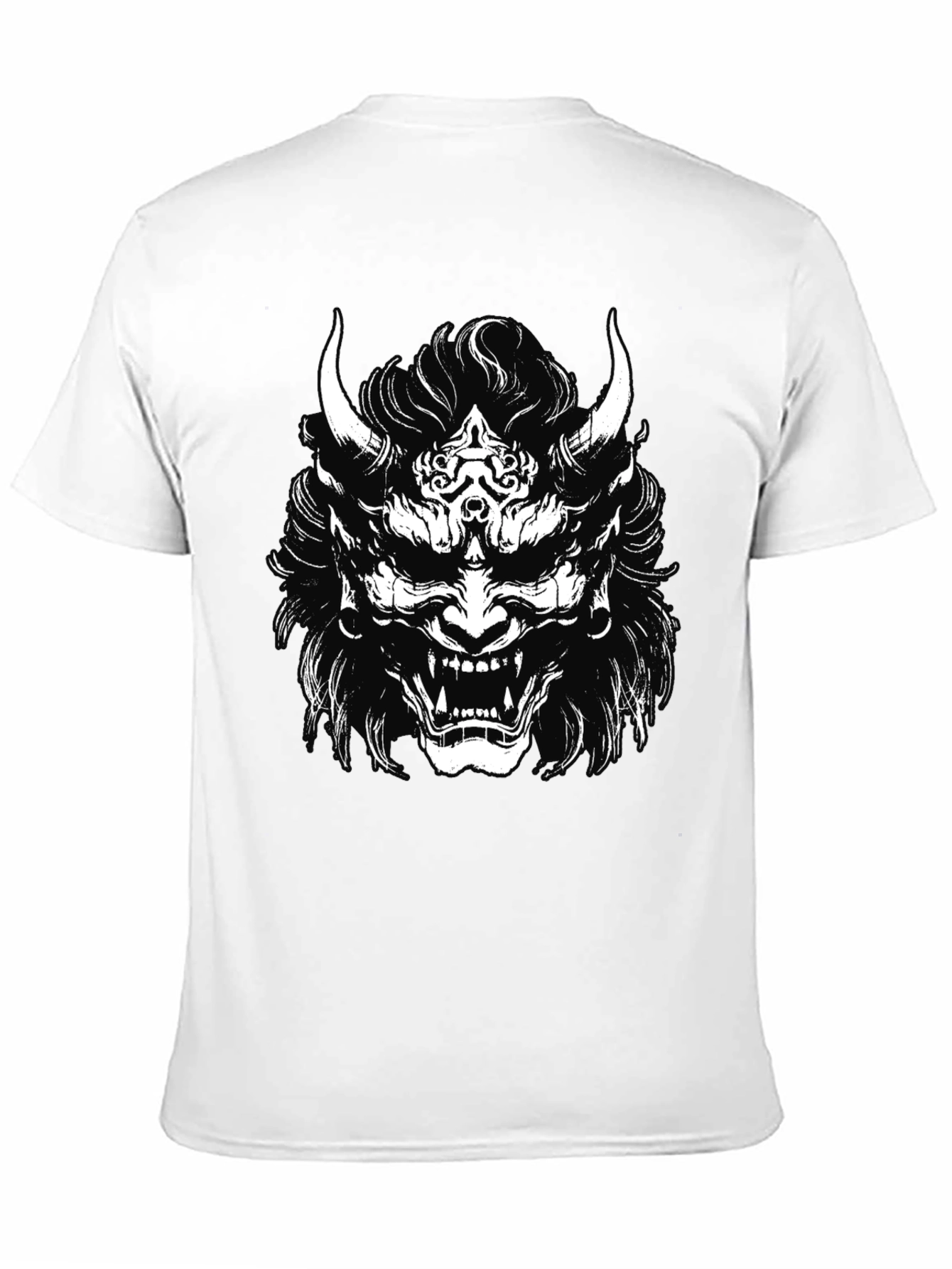 Demon Oni Mask Graphic T-Shirt