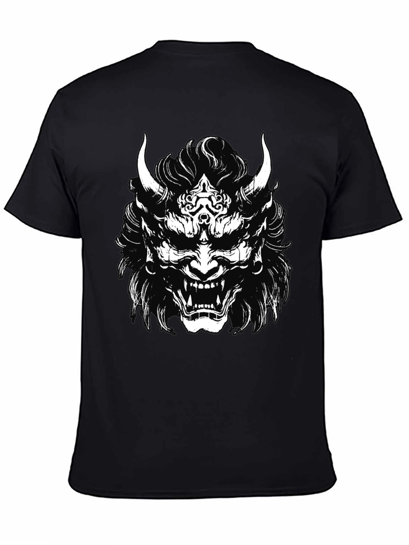Demon Oni Mask Graphic T-Shirt