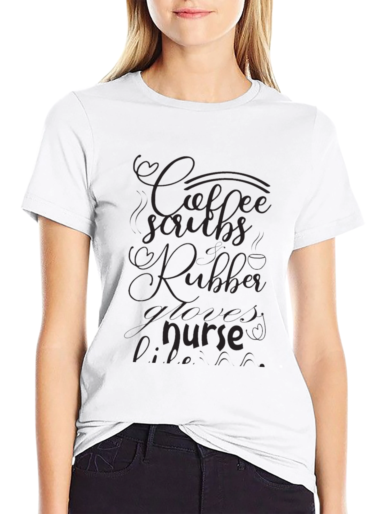 Coffee Scrubs & Rubber Gloves Nurse T-Shirt