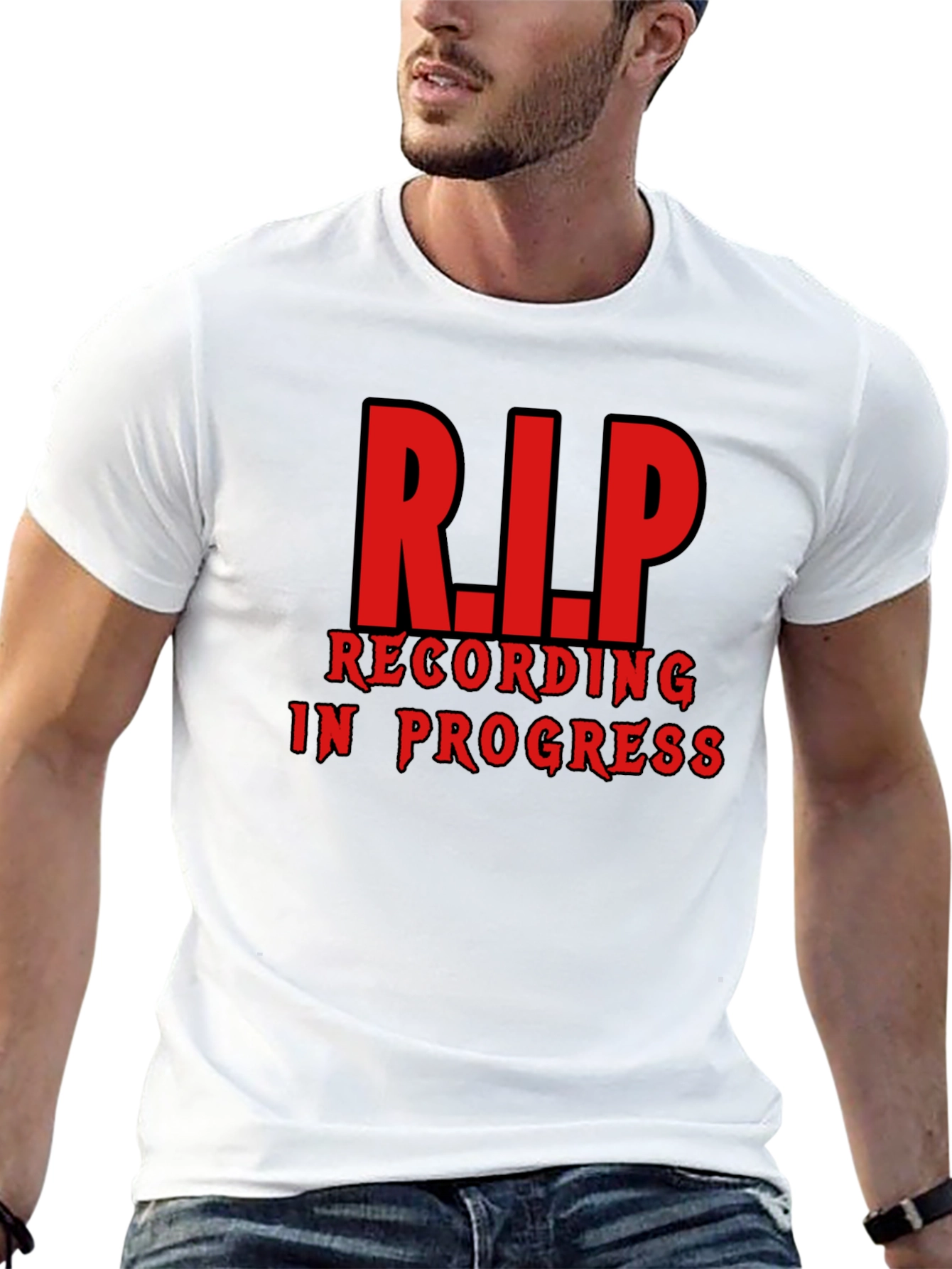 R.I.P. Recording in Progress Black T-Shirt