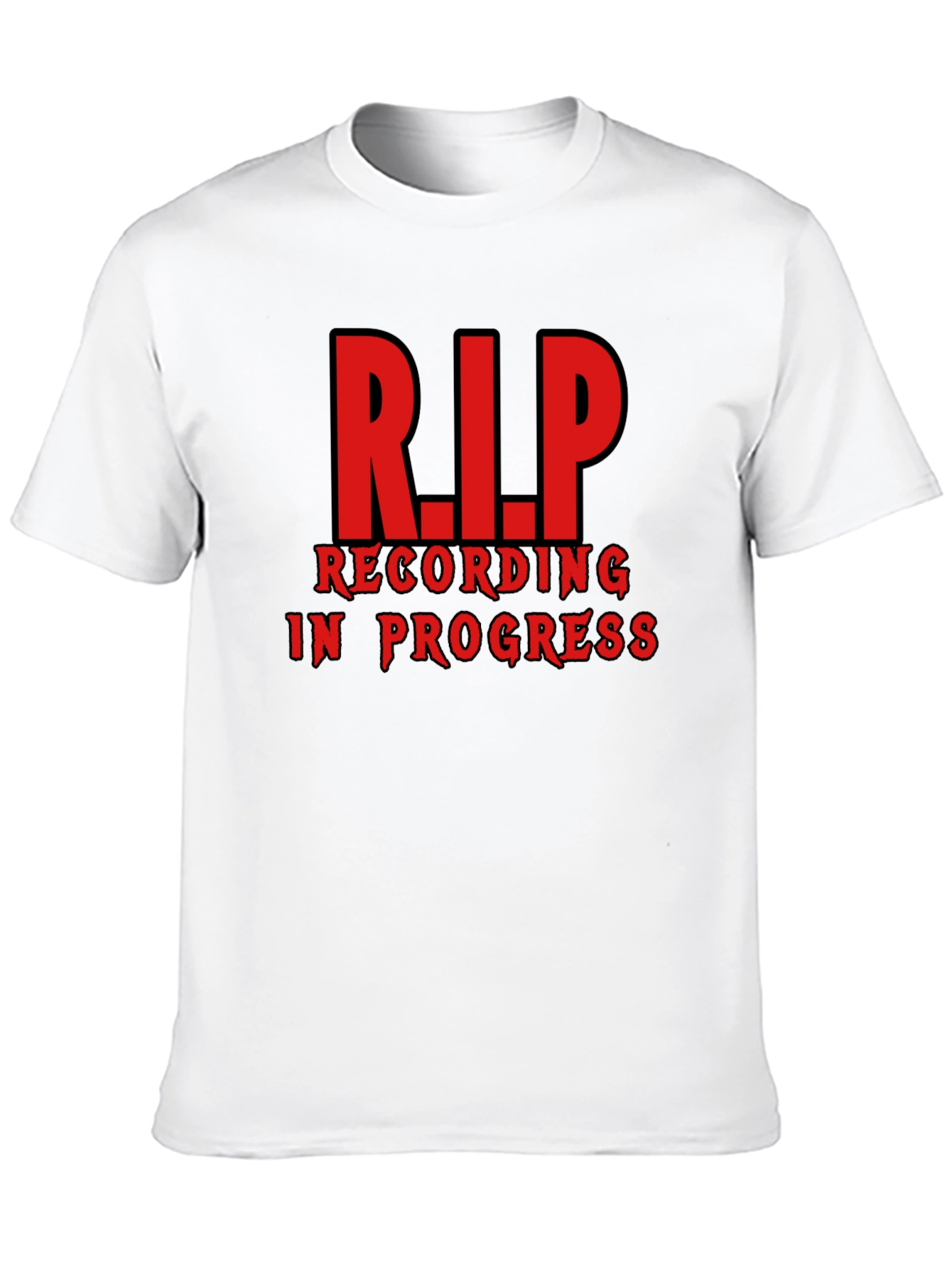 R.I.P. Recording in Progress Black T-Shirt