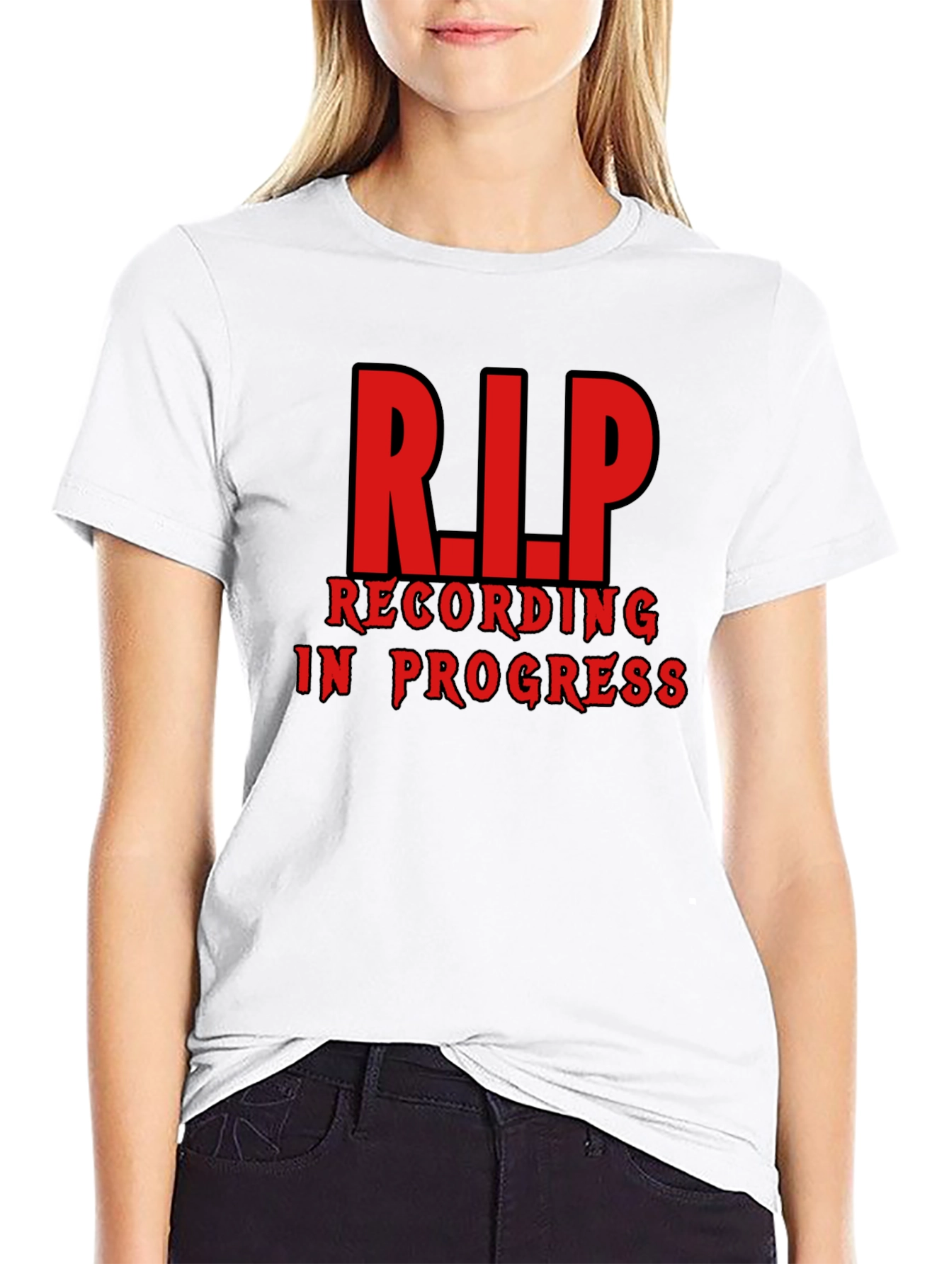 R.I.P. Recording in Progress Black T-Shirt