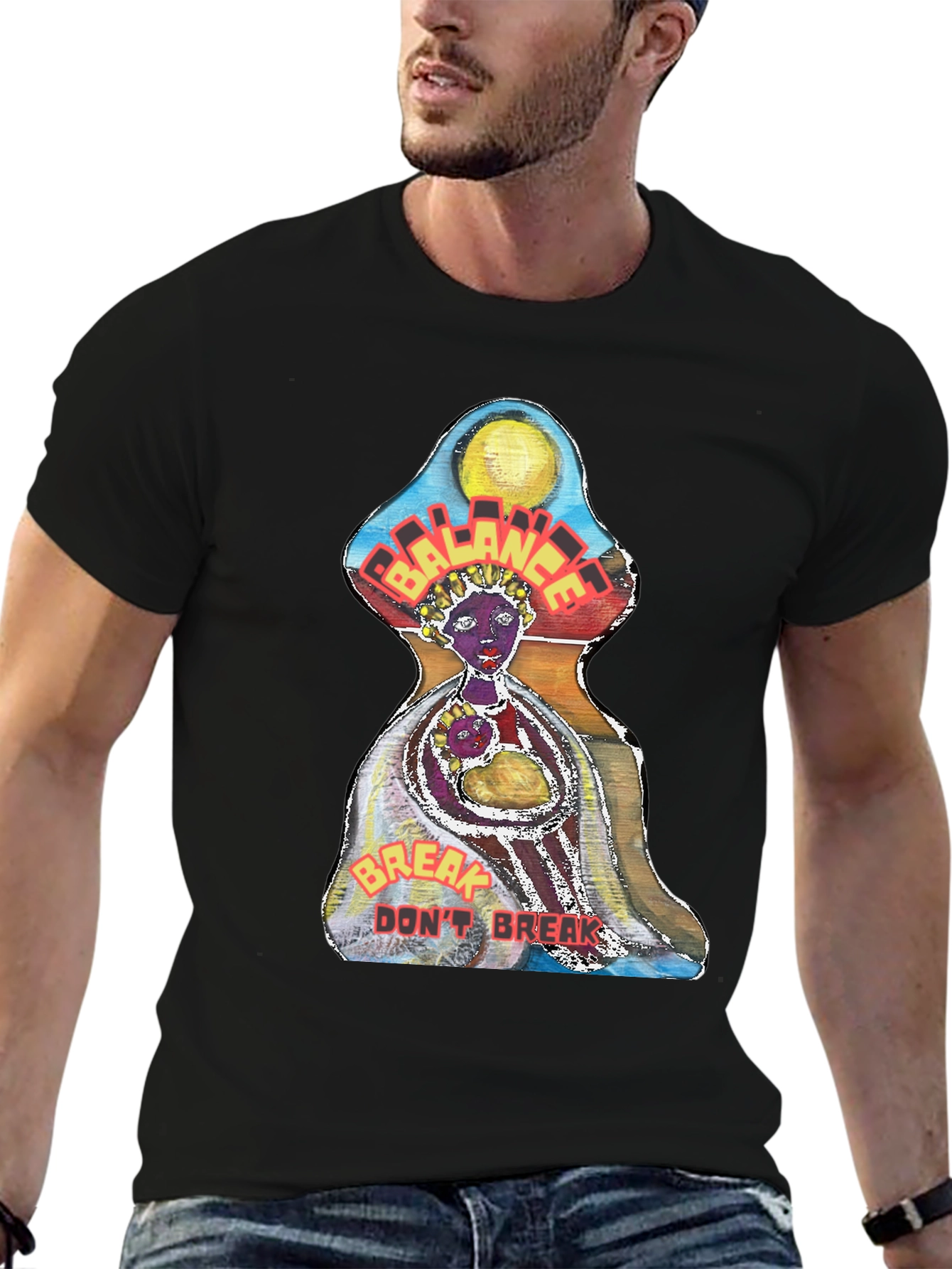 Balance Graphic Print Tee