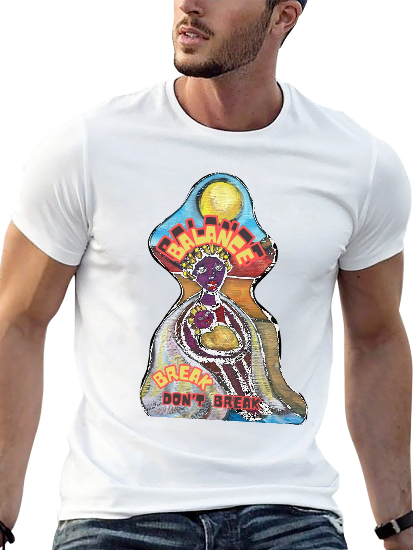 Balance Graphic Print Tee