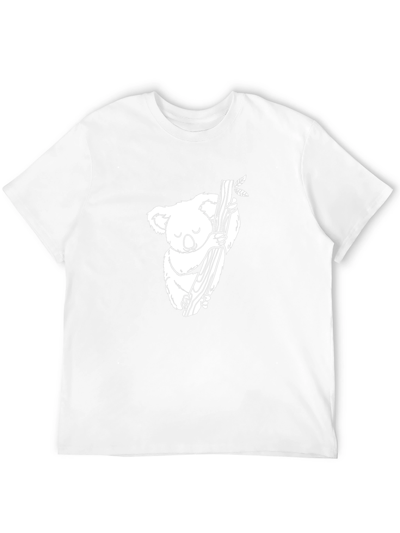 Koala Hugging Tree Black T-Shirt - Unisex
