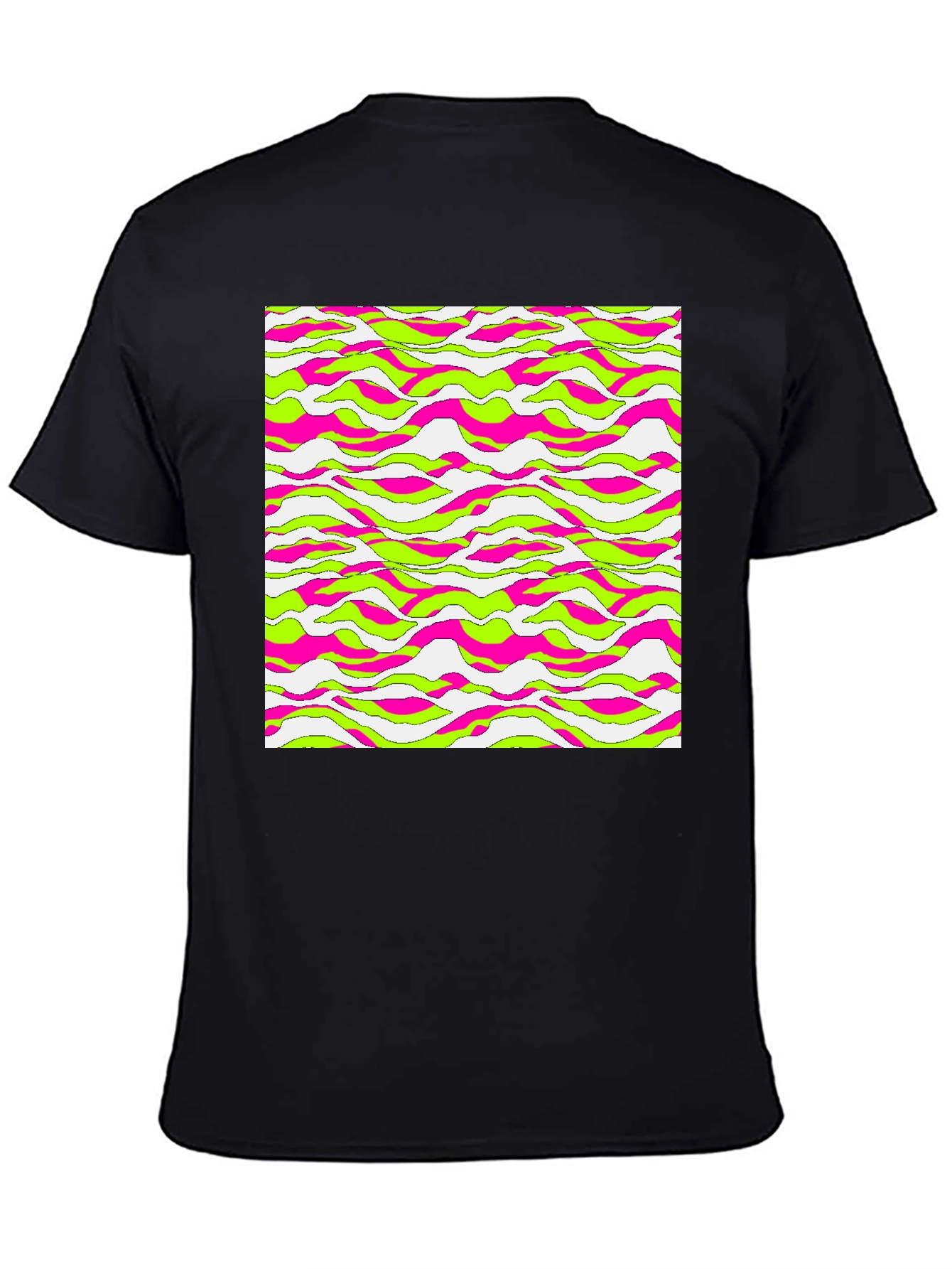 Vibrant Wave Pattern Tee - Bold Style