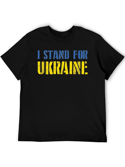I Stand For Ukraine Graphic Tee - Black