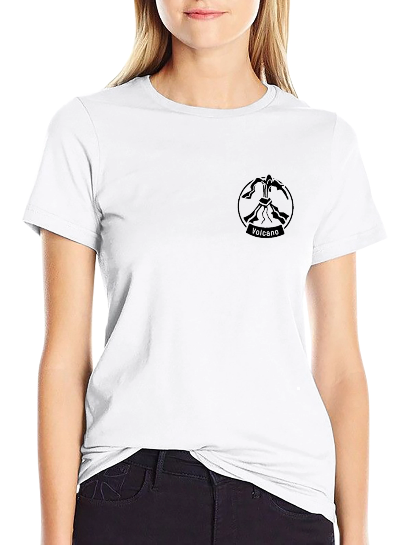 Black Volcano Graphic T-Shirt