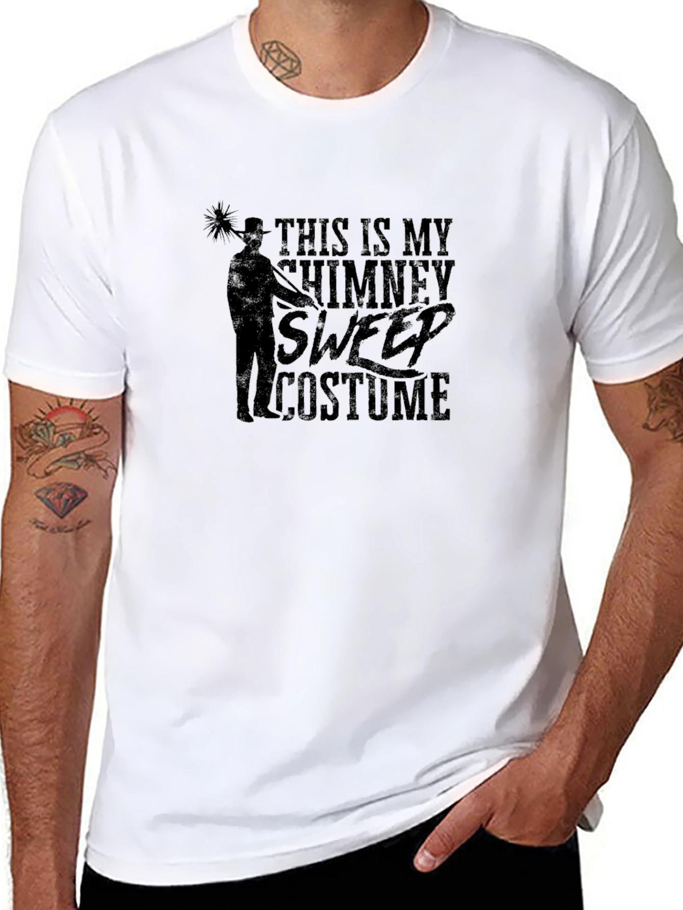 Chimney Sweep Costume T-Shirt - Novelty Humor Tee