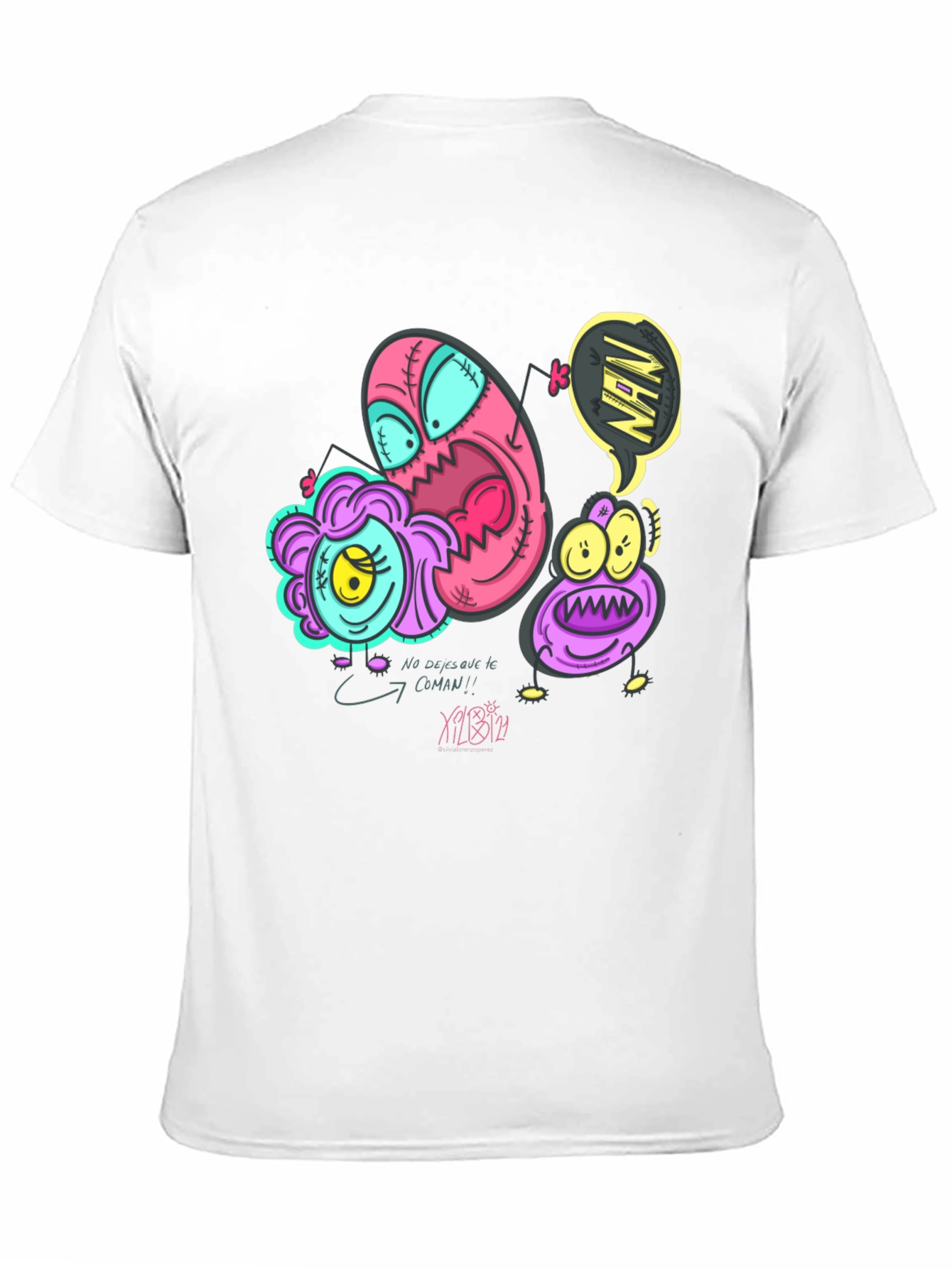 Funky Cartoon Graphic Print T-Shirt