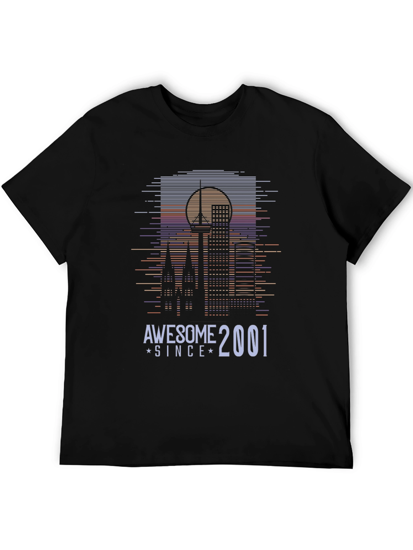 Awesome Since 2001 Cityscape Graphic Tee