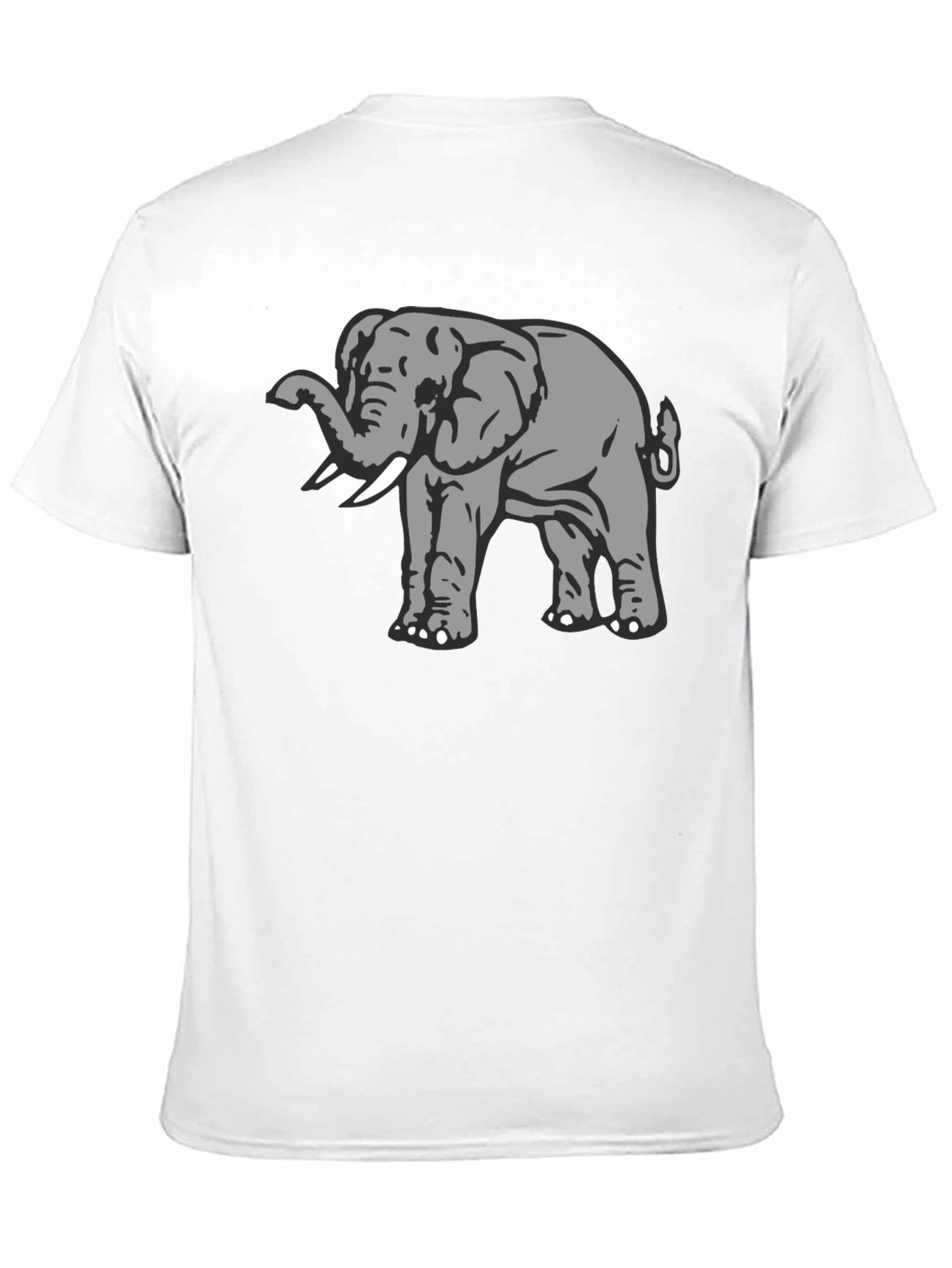 Elephant Graphic Black T-Shirt - Soft Cotton Tee