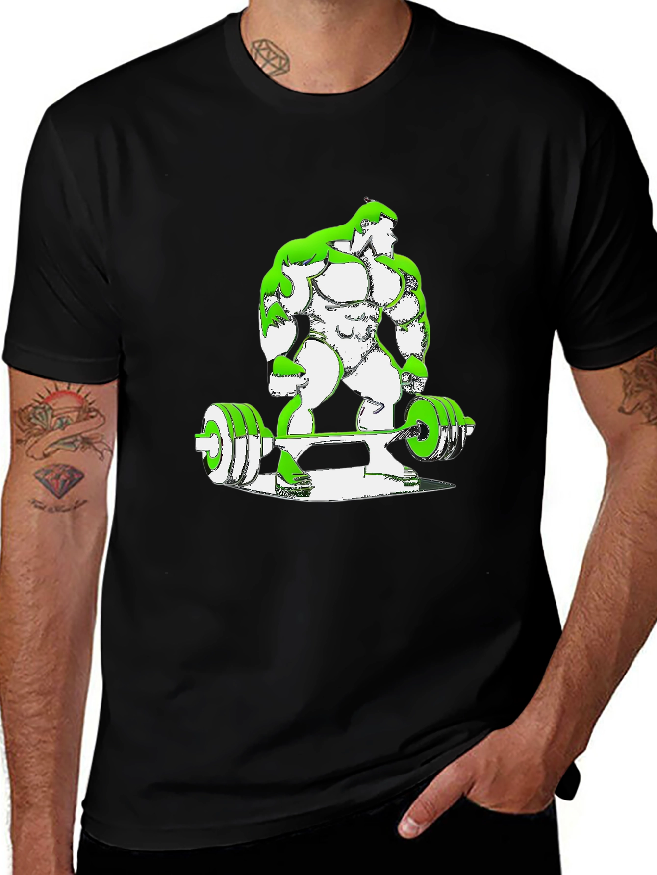 Hulk Gym Lift Black T-Shirt