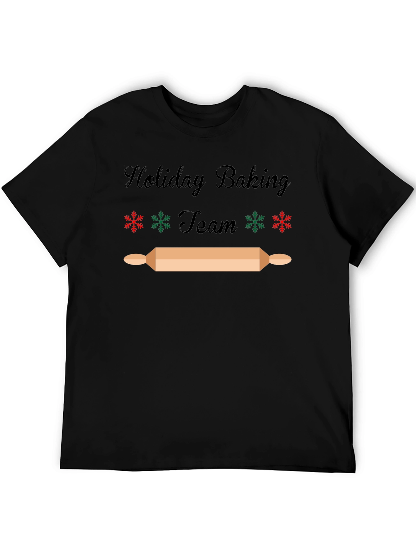Holiday Baking Team T-Shirt - Festive Christmas Design