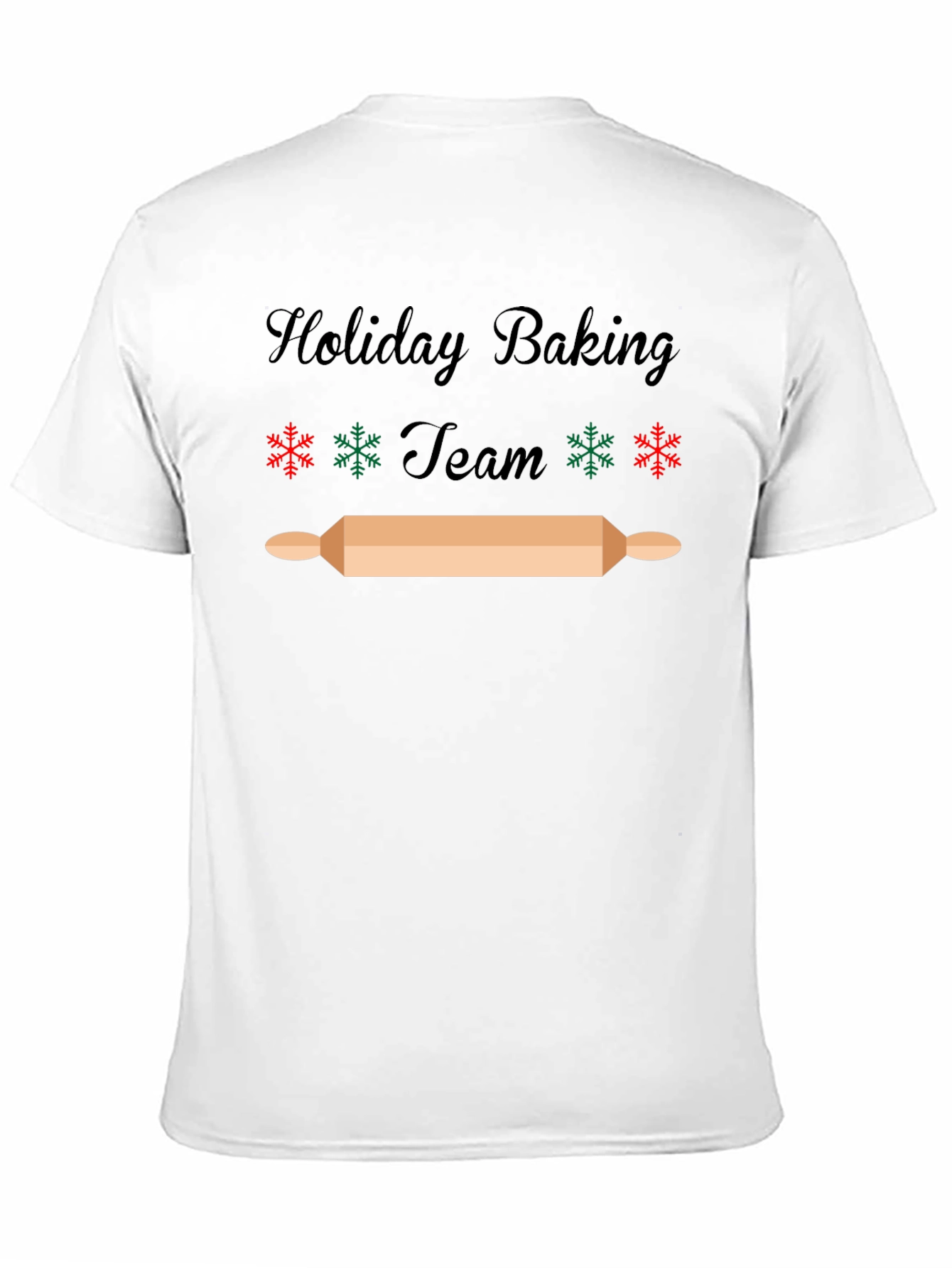 Holiday Baking Team T-Shirt - Festive Christmas Design