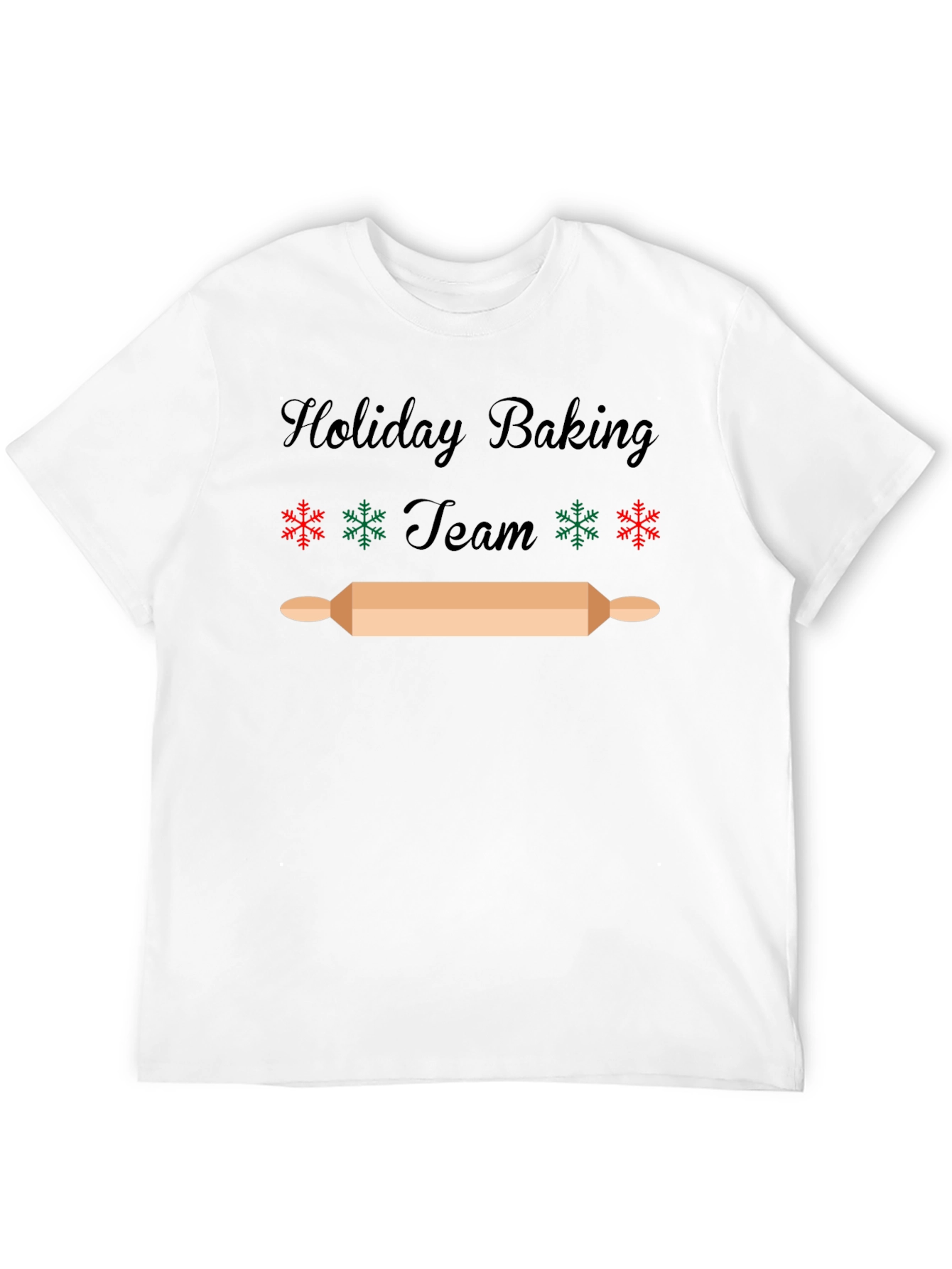 Holiday Baking Team T-Shirt - Festive Christmas Design
