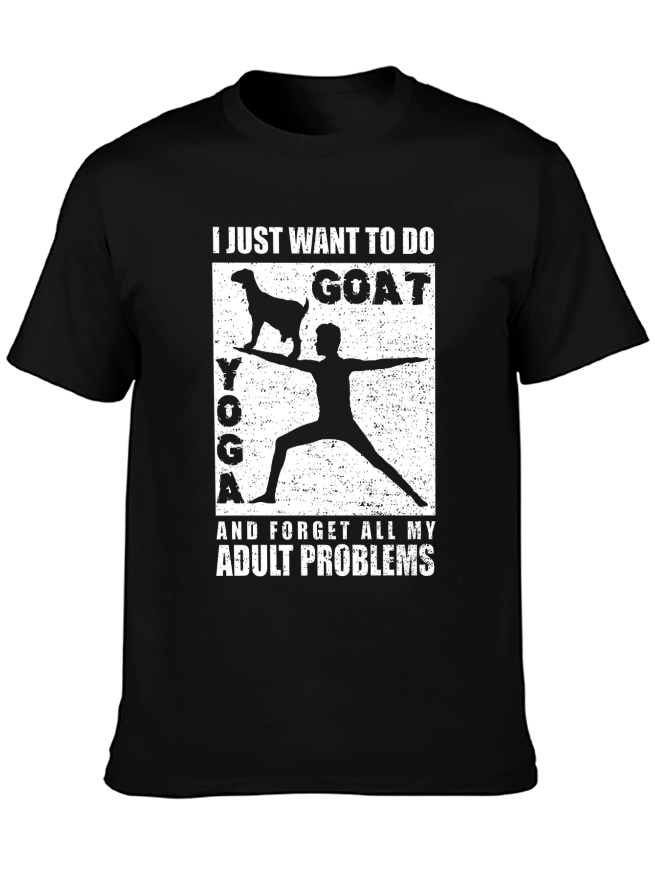 Goat Yoga Adult Problems T-Shirt