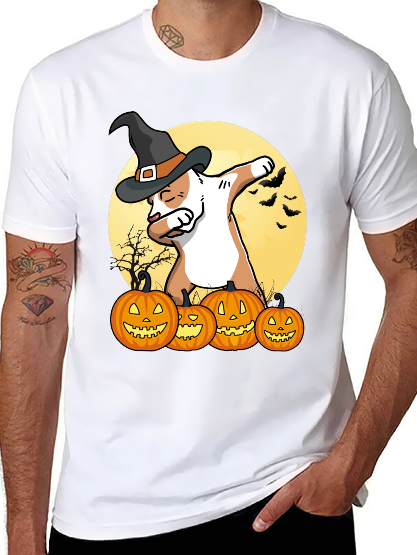 Halloween Cat Dab T-Shirt