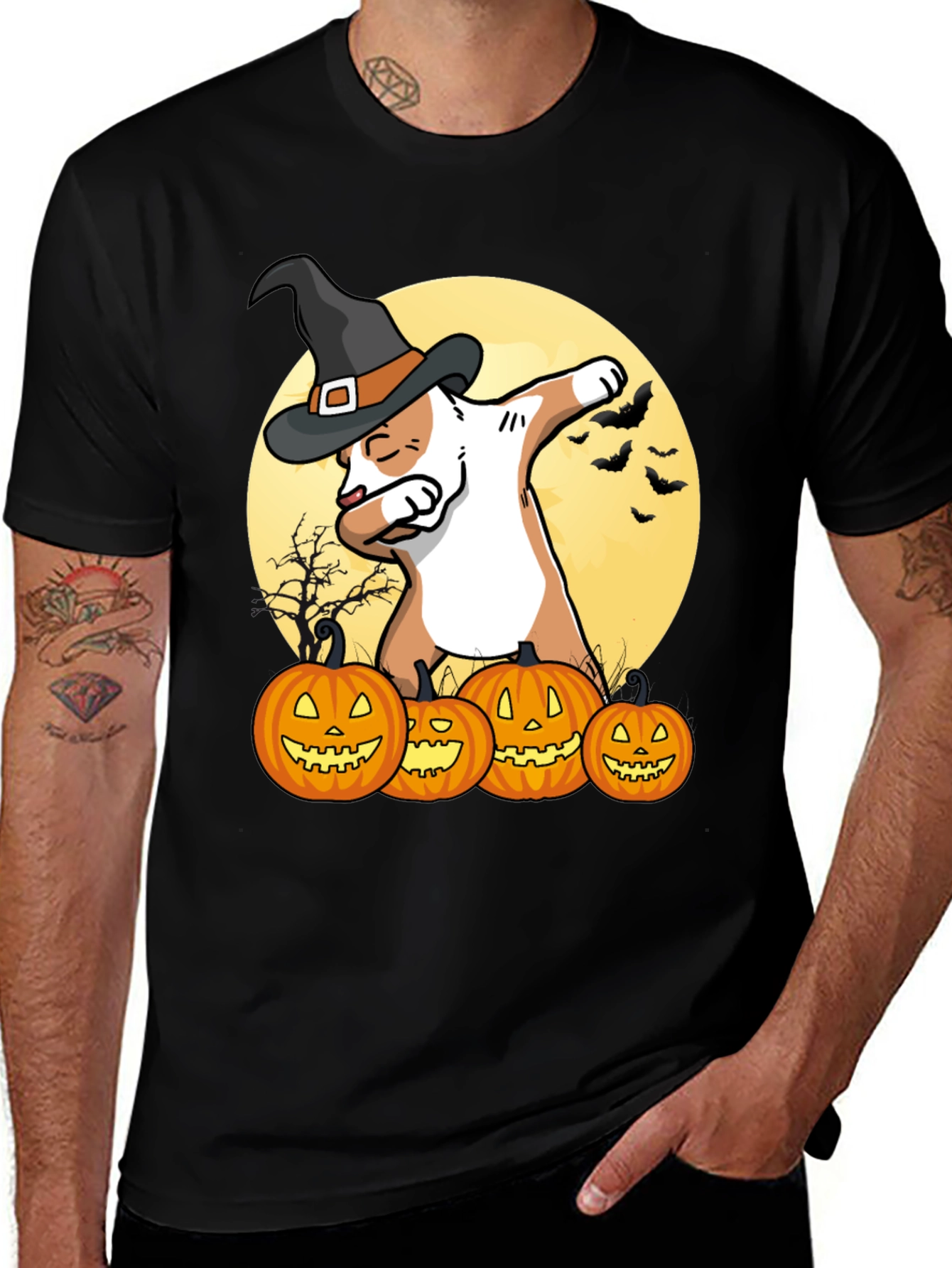 Halloween Cat Dab T-Shirt