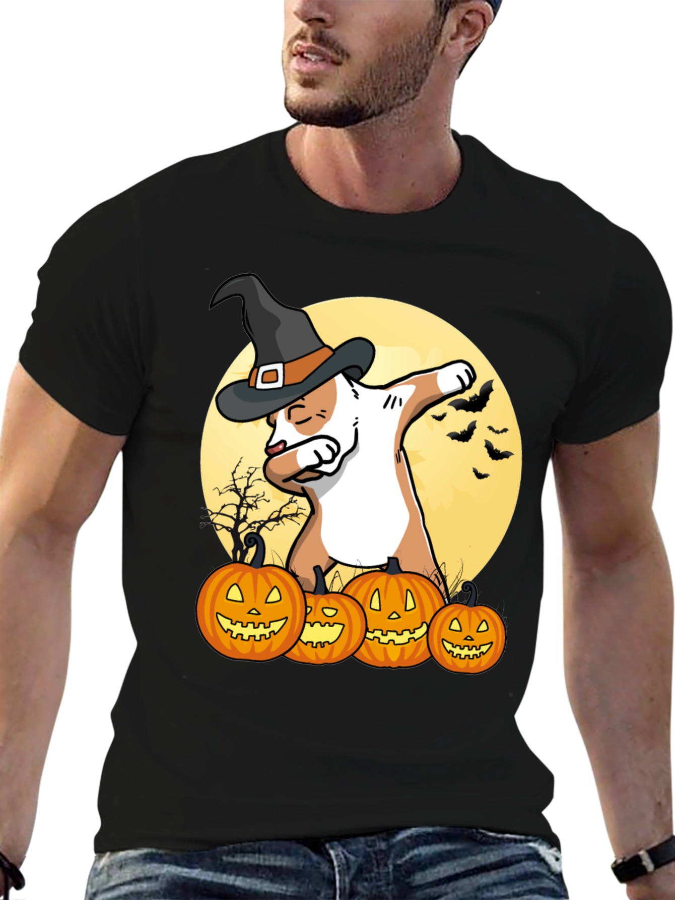 Halloween Cat Dab T-Shirt