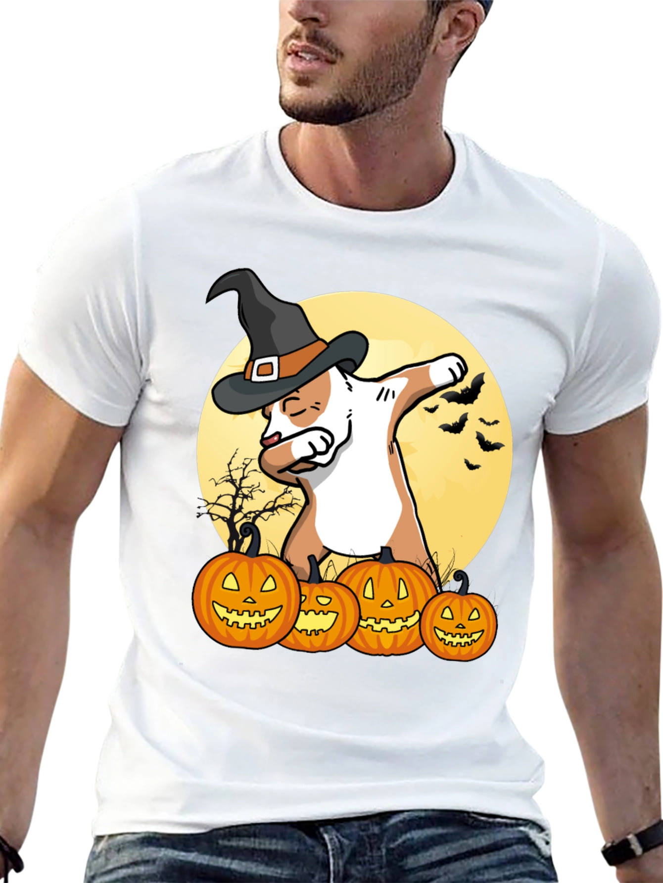 Halloween Cat Dab T-Shirt