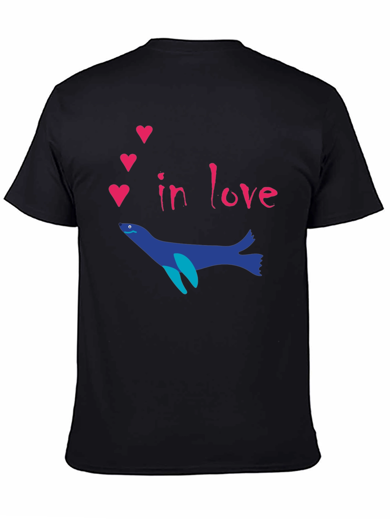 Romantic Seal T-Shirt - In Love Graphic Tee