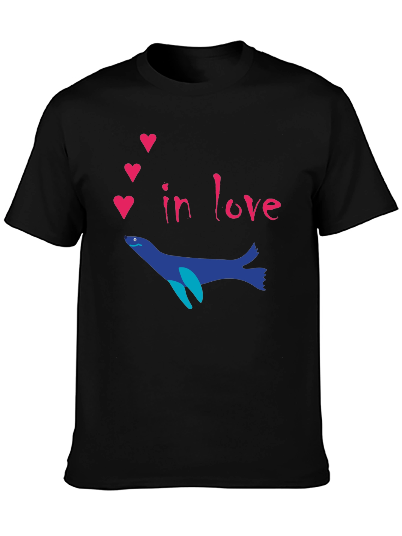 Romantic Seal T-Shirt - In Love Graphic Tee