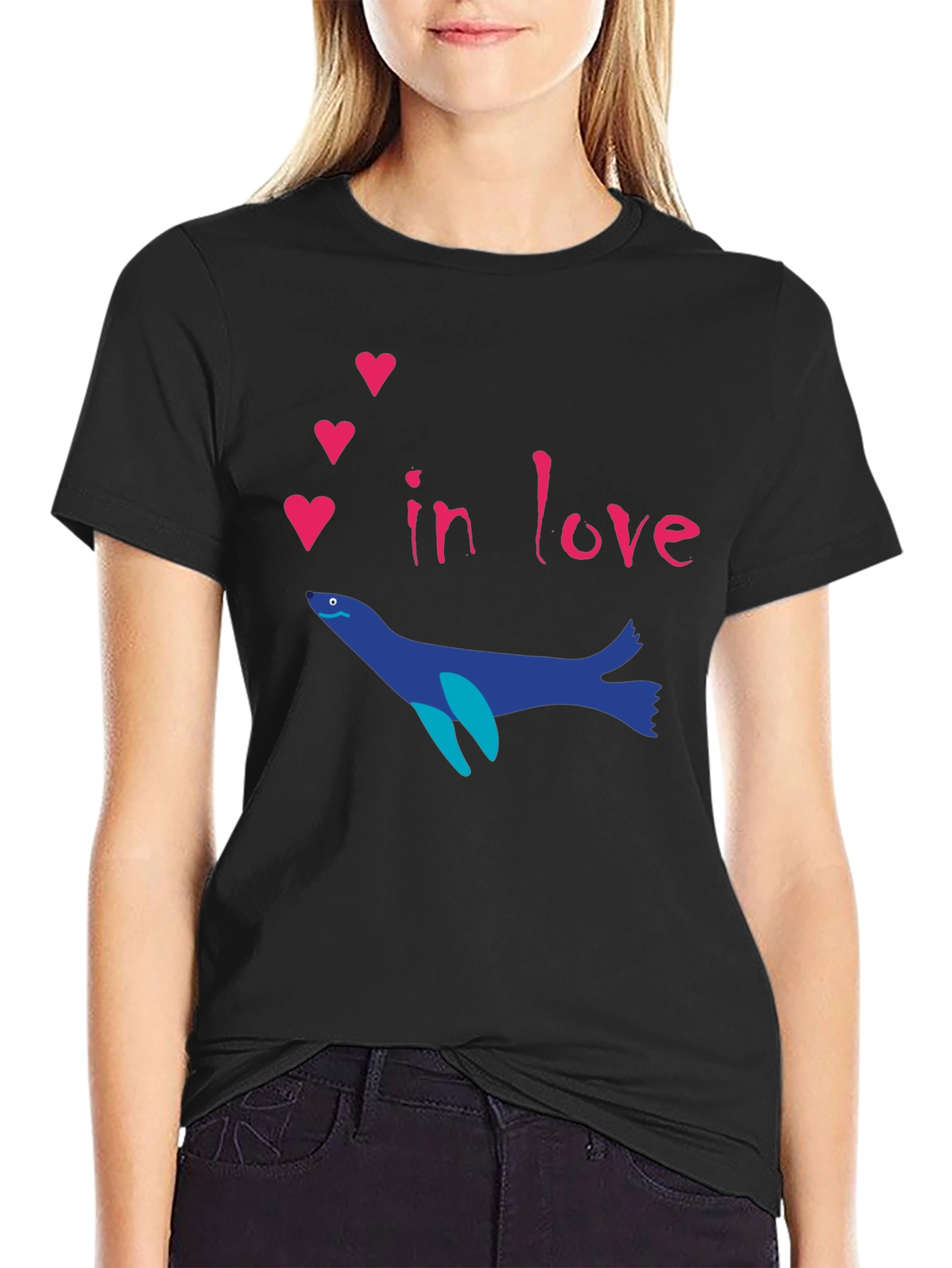 Romantic Seal T-Shirt - In Love Graphic Tee