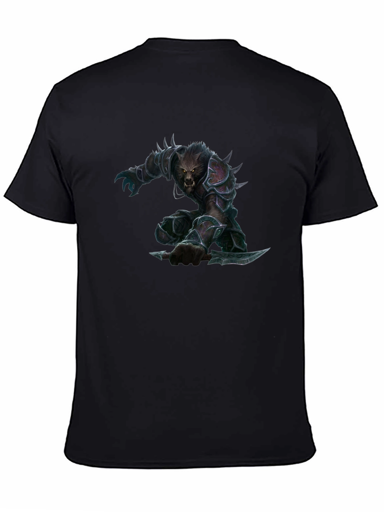 Werewolf Warrior Graphic Tee - Black